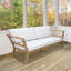 Causeuse de jardin en acacia Bodie