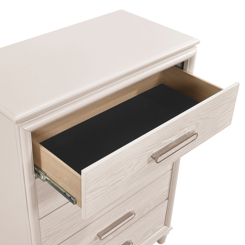 Ensemble de meubles de chambre à coucher à 5 tiroirs Modern Glam Style