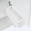 Meuble-lavabo de salle de bain avec lavabo en céramique et rangement polyvalent-105683691