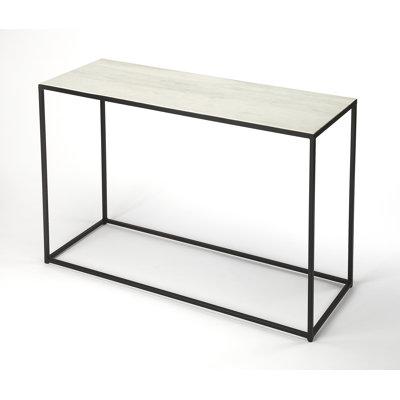 Brickerville Marble/Metal Console Table