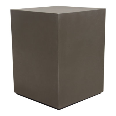 Table de bout Montage en ciment naturel gris