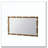 Gold Bamboo-Style Rectangular Wall Mirror
