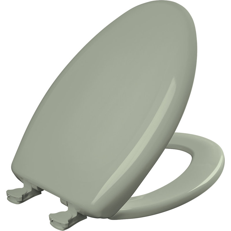 Siège de toilette allongé en plastique Lift-Off, Vert Aspen