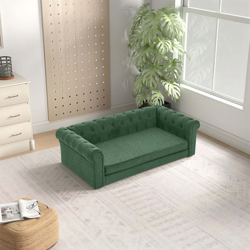 Canapé Chesterfield, Vert
