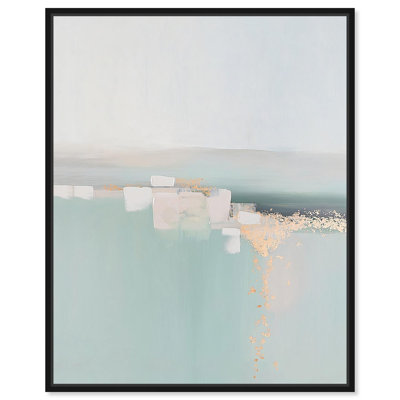 Shimmering Calm Canvas Moody Abstracts par Art Remedy