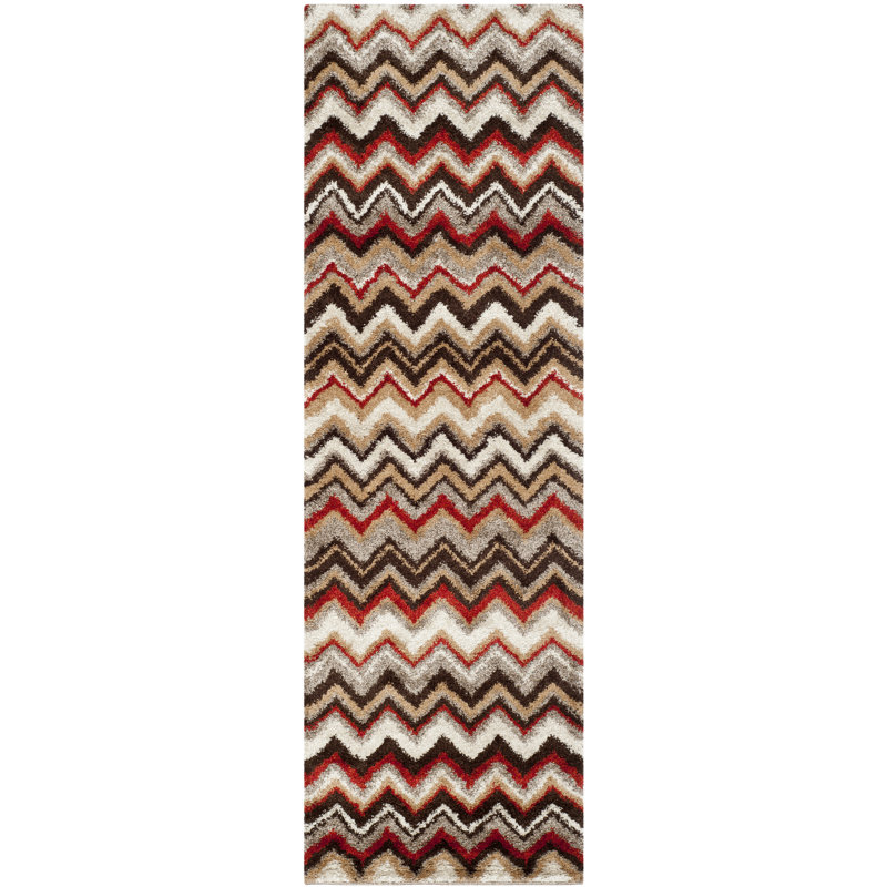 Tahoe Performance Chevron Rug, Runner 2'3" x 8'