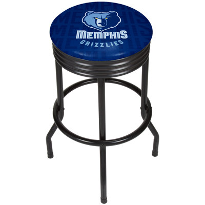 NBA Swivel Upholstered Counter Stool with Metal Frame