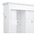 Elegant APP Controlled LED Light Hall Tree with 9 Hooks, Roman Column Design Natural Storage Bench with 3 Large Cabinets, Farmhouse Entryway Organizer with Shelves for Hallway, White-764336776