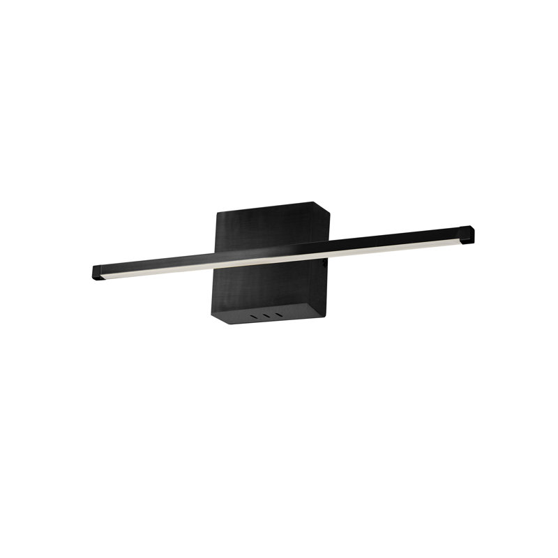 Bryanne LED Flush Mounted Sconce, Matte Black
