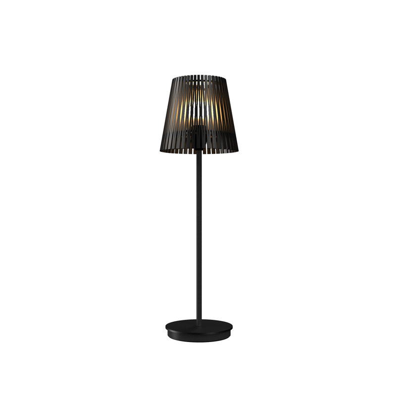 Living Hinges Table Lamp, American Walnut, 29.92" H x 7.9" W x 7.9" D