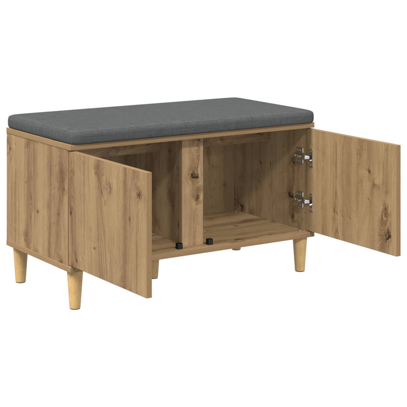 Storage Bench, 46cm H x 80cm W x 38cm D, Artisan Oak