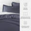 Ensemble de housse de couette à motif quadrilobe Simply Soft-438053621-438053623