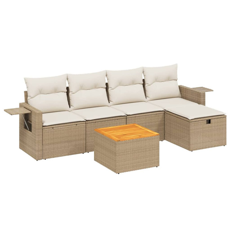 Ensemble de canapé de patio Vidaxl beige