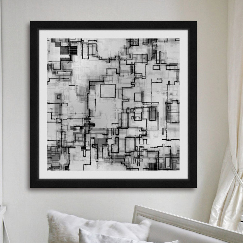 " Mind Bender ", 24" H x 24" W x 1.5" D