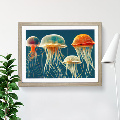 Family Of Jellyfish - Single Picture Frame Painting