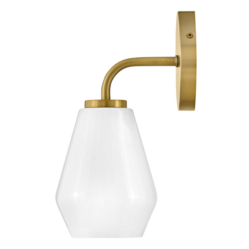 Carice Bath Sconce, Lacquered Brass