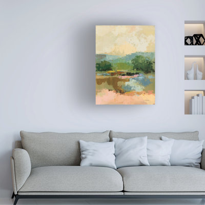 Art mural sur toile «Trademark Fine Art Silvia Vassileva Across The River View I»
