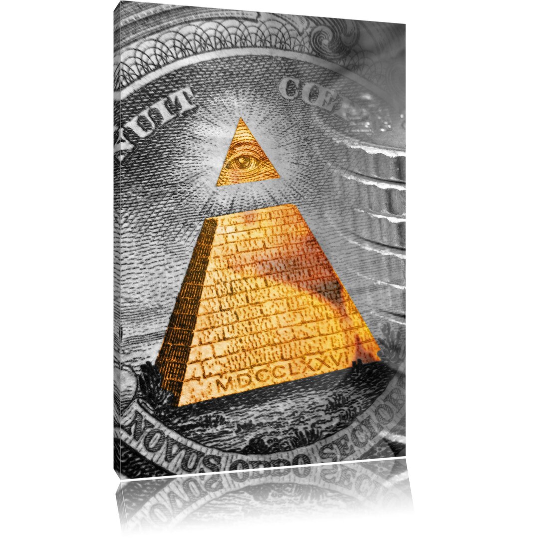 Leinwandbild Illuminati Pyramide