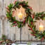 Pine and Holly Wreath on Candle Stand-851499411