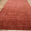 Tapis rouge en laine noué à la main de conception unique 11 pi 4 po x 8 pi 1 po Rosemont