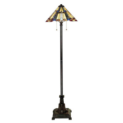 Riehle 157.5cm Bronzed Traditional Floor Lamp