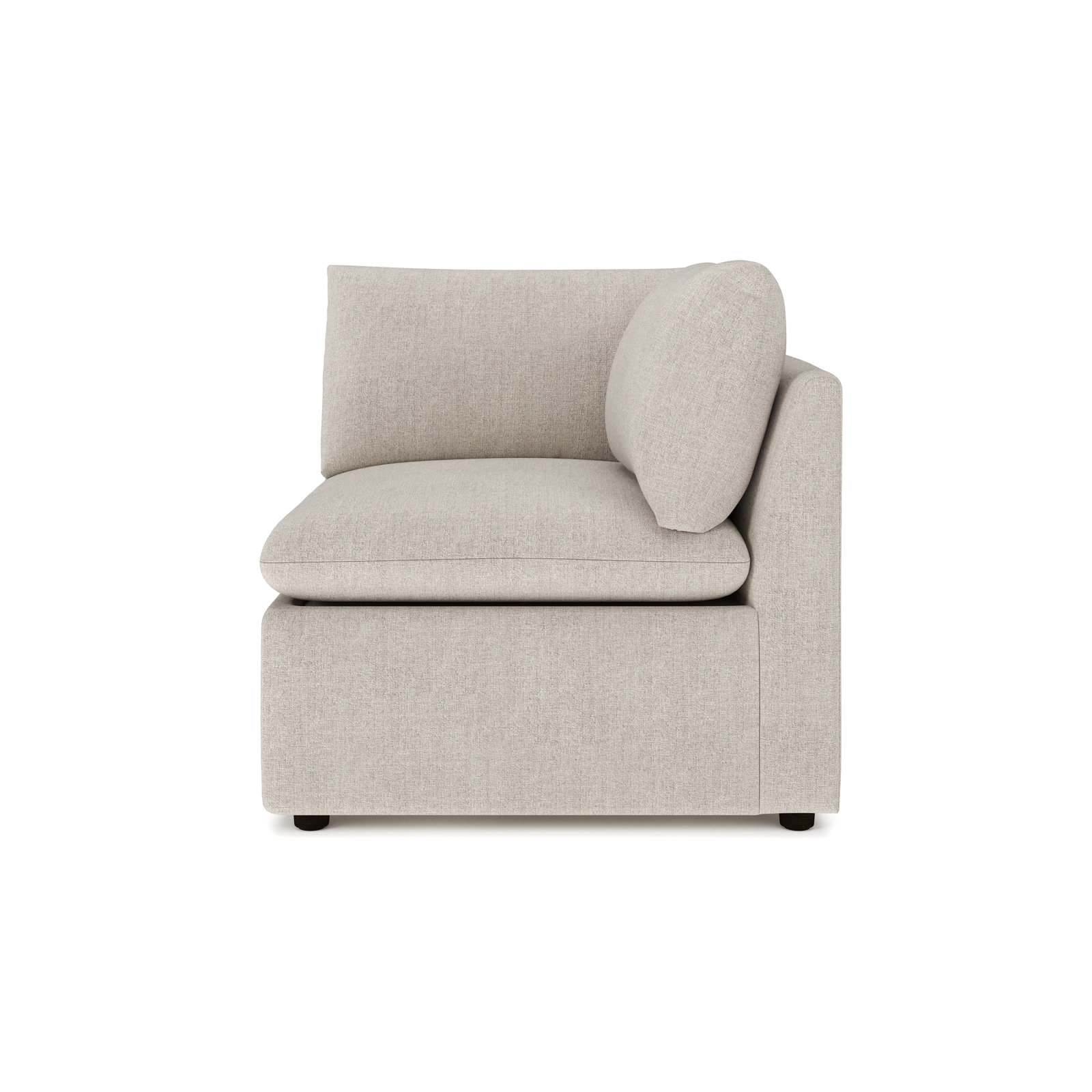 Kallie Upholstered Modular Right Arm Chair, Monique Twine Bouclé