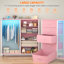 Gourley 5 Drawer LED Dresser with Mirror and Charging Station-2030963839