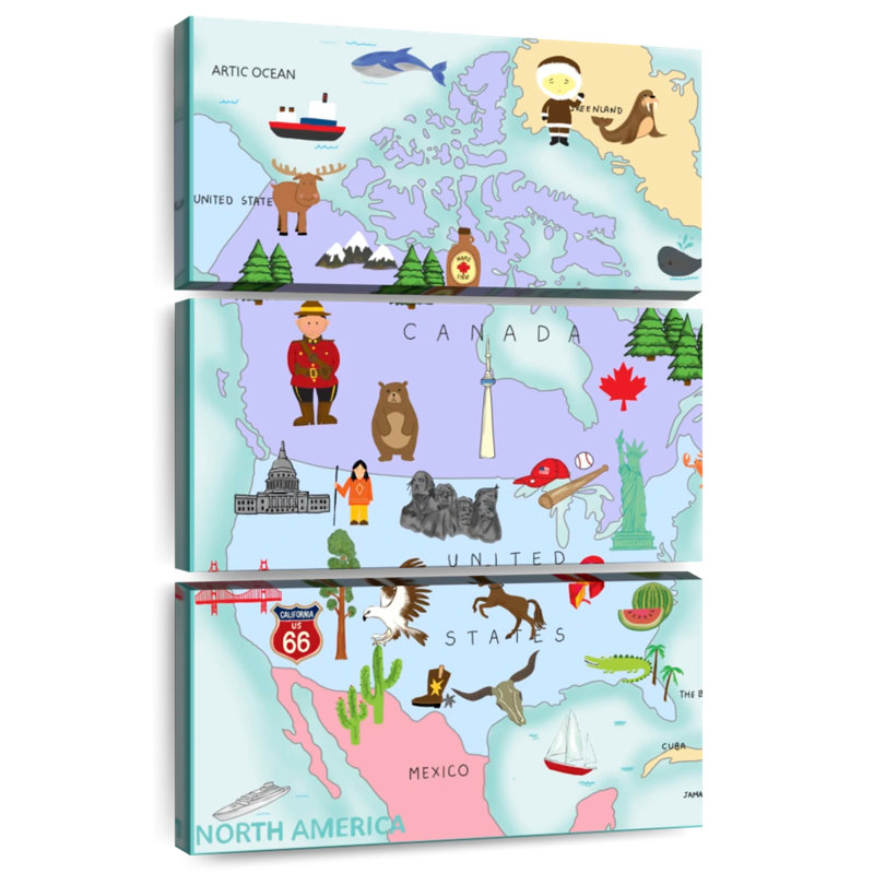 Continents d'Aliaz en Amérique du Nord