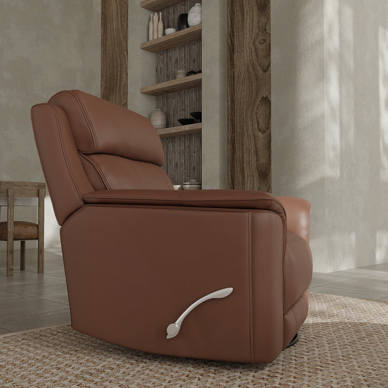 Manual Glider Recliner in Pecan, Pecan