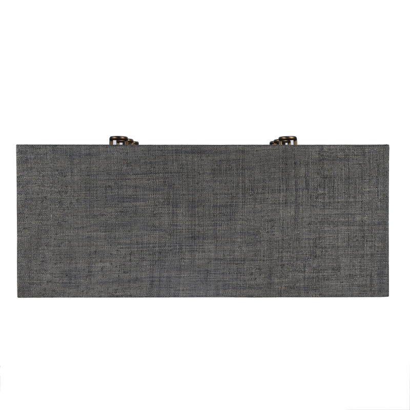 Chatham Raffia 6 Drawer Dresser, Charcoal