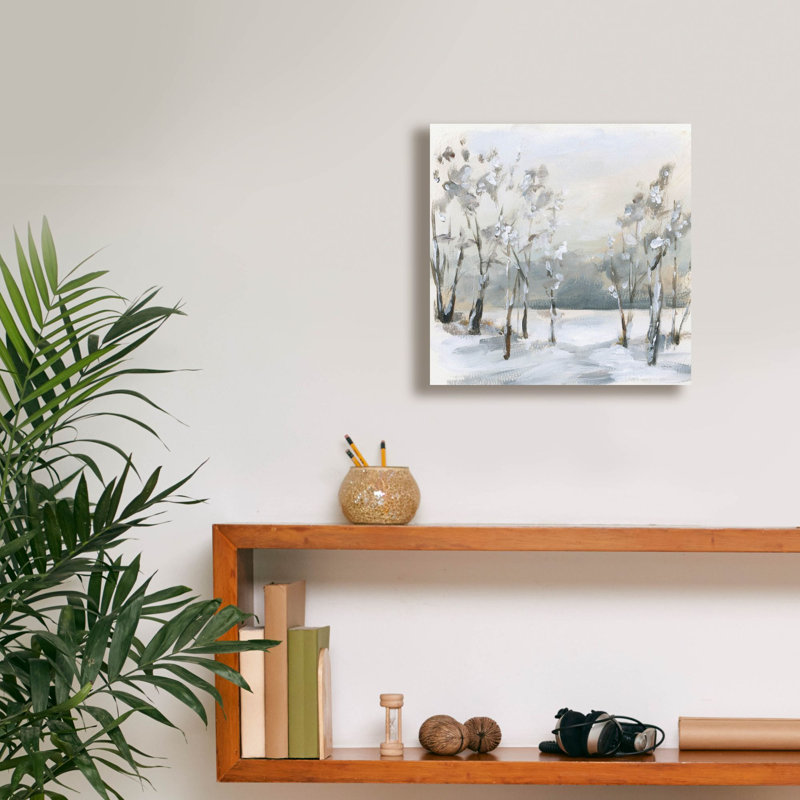 Toile épique Graffiti «Snowy Winter Trees» par Katrina Pete, 12 po x 12 po, H 12 po x l 12 po x P 0,75 po