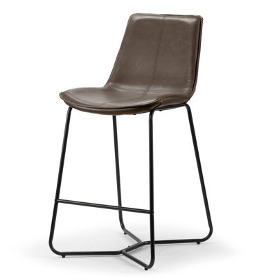 Alivia Upholstered Counter Stool with Metal Frame