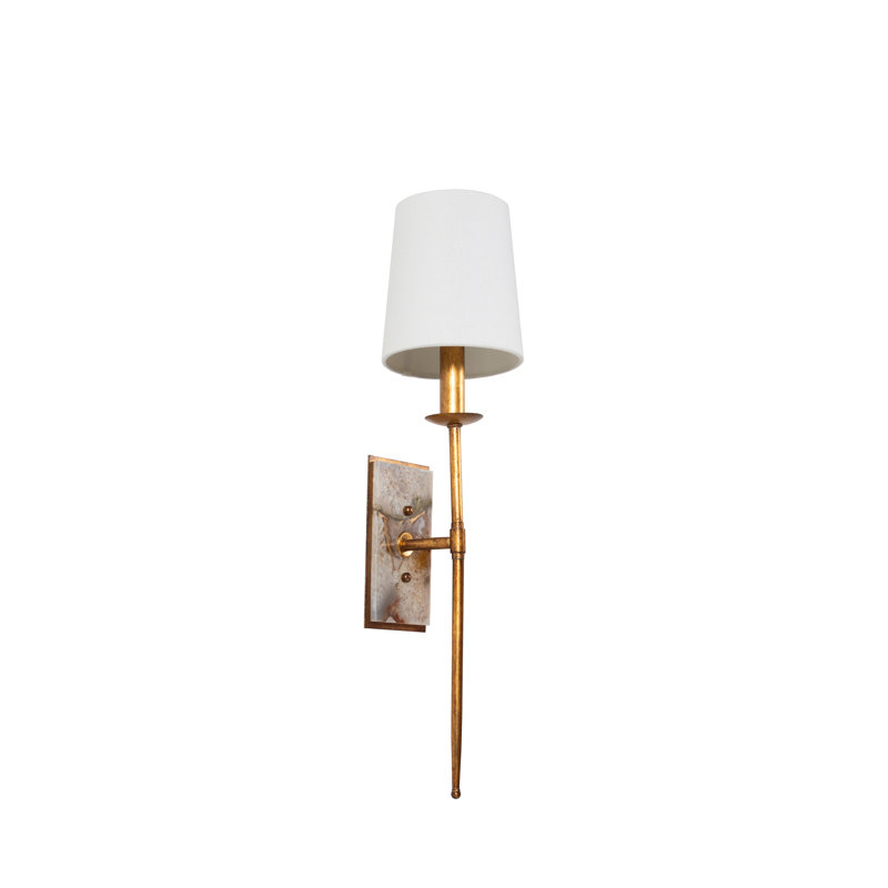 Garnet 1-Light Wallchiere, Gold