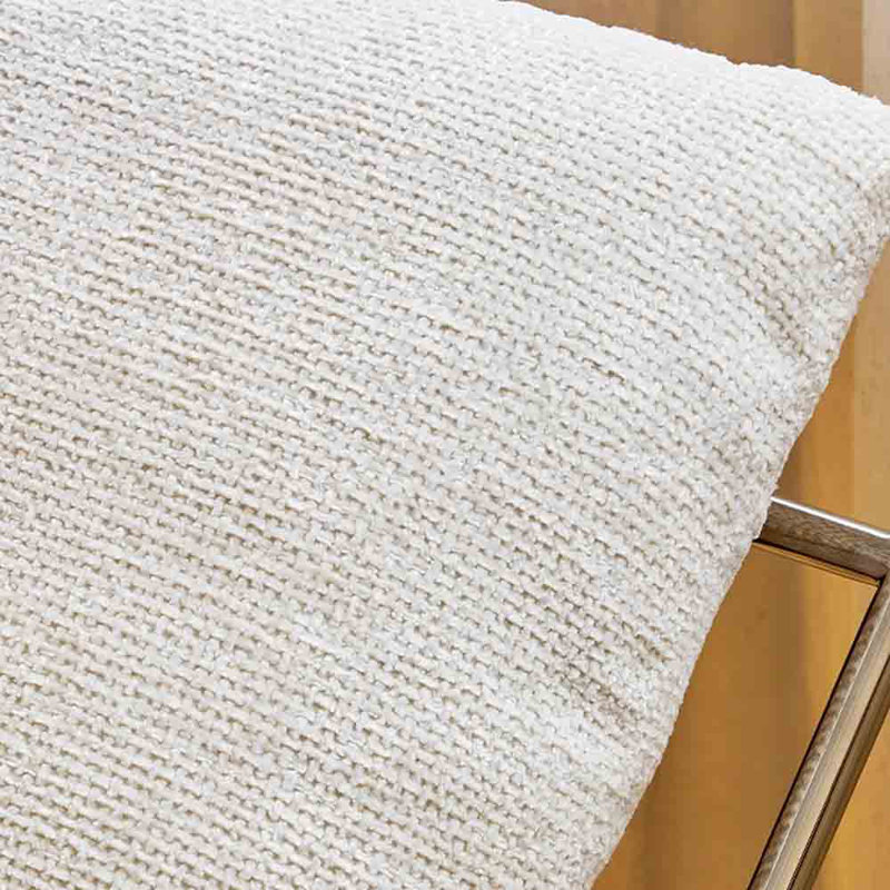 Chaise berçante moderne de luxe simple., Blanc