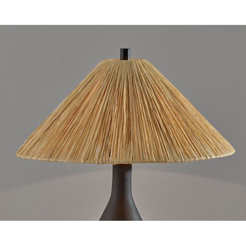 Maren Table Lamp, Black, Black