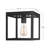 Ladontae Matte Black 1 - Bulb Outdoor Flush Mount