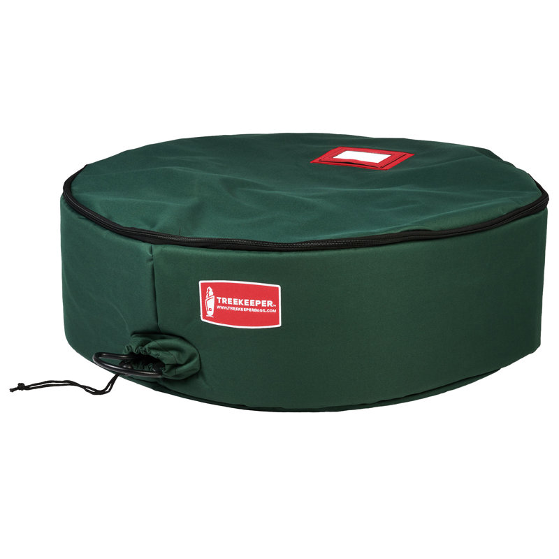 Green Foam-Lined 60" Christmas Wreath Storage Container