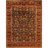 Wool Oriental Area Rug in Brown
