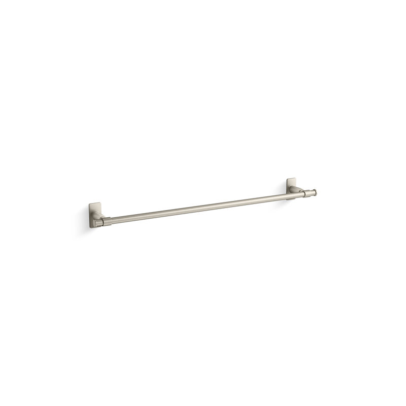 Castia by Studio McGee Towel Bar, Vibrant Brushed Nickel, 2.5" H x 24" W x 3.25" D
