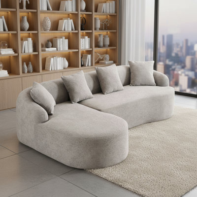 Chenille Fabric Full Sponge Compression Sofa