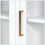 Élégante armoire de rangement à 3 portes avec grand espace de rangement pour l'entrée de la salle à manger-173425417