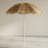 6.1ft Octagonal Thatch Beach Umbrella With Base And Adjustable Height