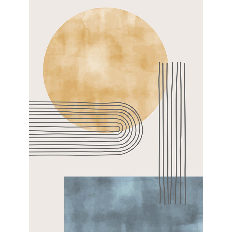 Golden Horizon, impression sur toile tendue à jet d'encre, H 16 po x l 12 po x P 1 po