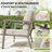 Heim 4-Piece Aluminum Outdoor Patio Conversation Set With Beige Cushion, Loveseat And Coffee Table-122879202