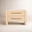 Katrina Wood 2 Drawer Nightstand-1265692341