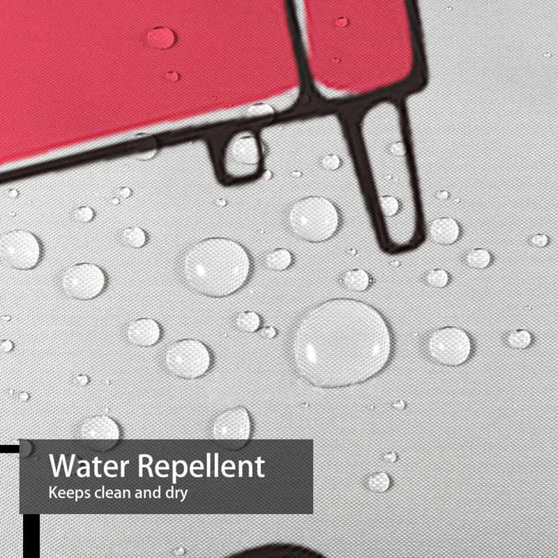 Rideau de douche imperméable moderne avec 12 crochets, L 72 po x l 78 po