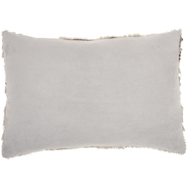 Housse de coussin carré et insert, Gris, Rectangulaire