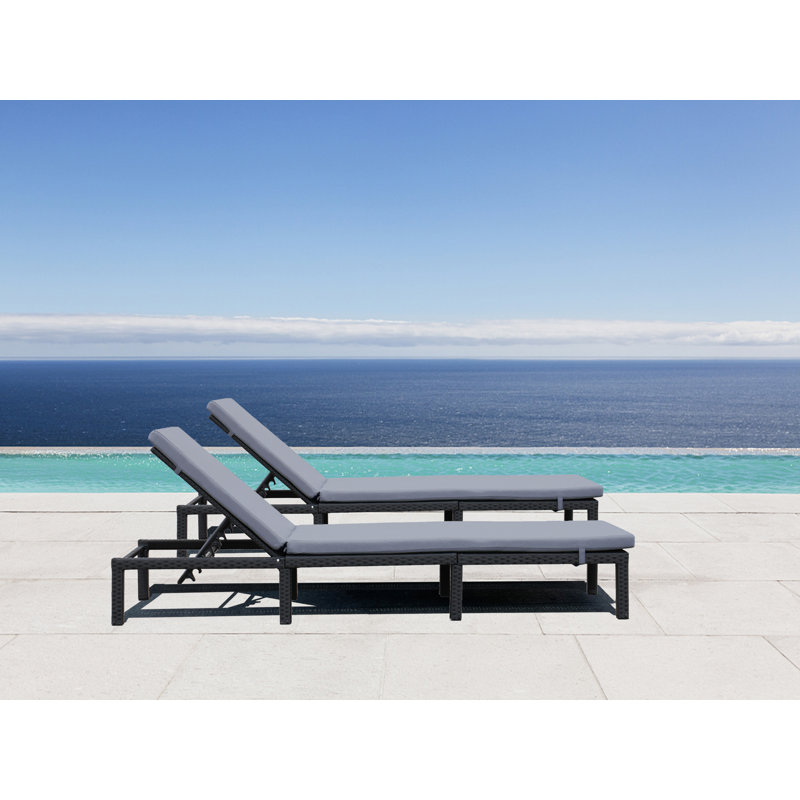 Chaise longue inclinable d'extérieur réglable Trajen