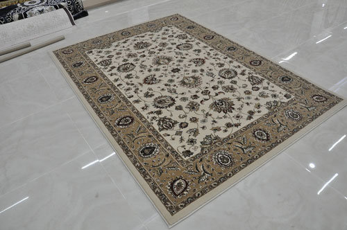 Tapis crème tissé à la machine, Rectangle 10 pi x 13 pi
