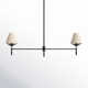 Jianna 2 Light Metal Linear Chandelier